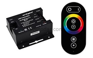 Контроллер ARL-OVAL-RGB Black (12-24V, 3x10A, ПДУ Овал, RF, RJ45) купить