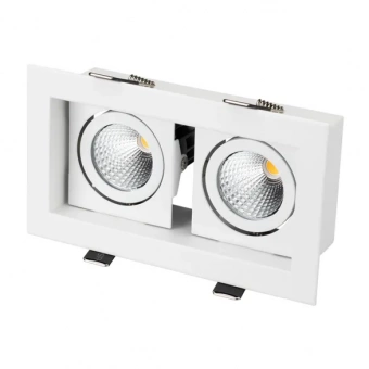 Светильник CL-KARDAN-S180x102-2x9W Day (WH, 38 deg) (IP20 Металл) для потолка купить в Казани