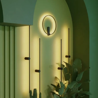 Светильник SP-VINCI-RING-R400-13W Day4000 (BK, 110 deg, 230V, IP20 Металл)