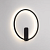 Светильник SP-VINCI-RING-R400-13W Day4000 (BK, 110 deg, 230V, IP20 Металл) настенный бра
